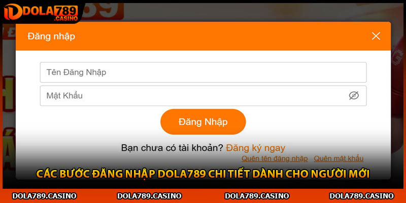 Các bước đăng nhập Dola789 chi tiết dành cho người mới